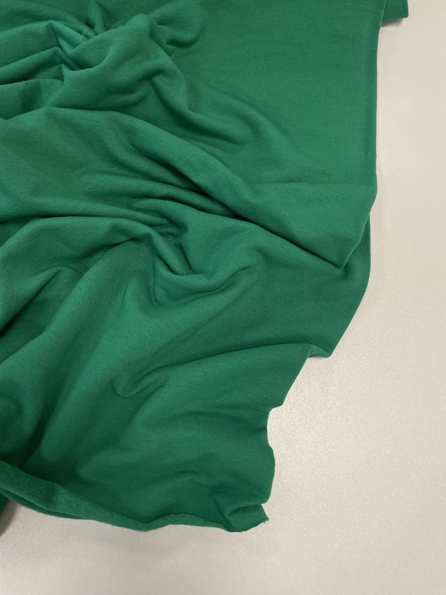 Pašiltintas, nestoras elastingas trikotažas Ryškiai žalia
