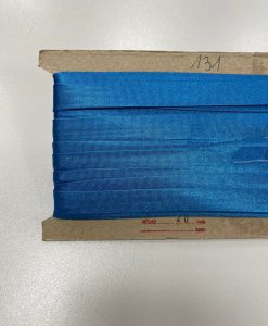 Atlasinė kantavimo juostelė Mėlyna 16mm