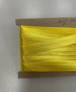 Atlasinė kantavimo juostelė Ryšiai geltona 16mm