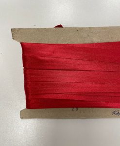 Atlasinė kantavimo juostelė Tamsiau raudona 16mm