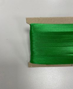 Atlasinė kantavimo juostelė Žalia 18mm