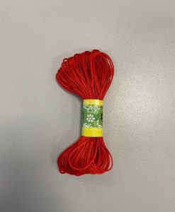 Satino virvelė 1,5mm Raudona20m pakuotė