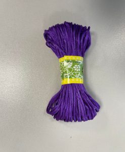 Satino virvelė 2mm Violetinė20m pakuotė