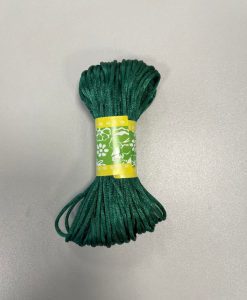 Satino virvelė 2mm Žalia20m pakuotė