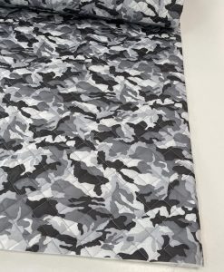 Dygsniuotas striukinis audinys su pilkas Kareiviškas pamušalu
