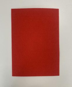 Dirbtinio veltinio (filco) lakštas, raudonas