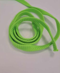 Sintetinė plokščia virvelė NEON žalia 10mm