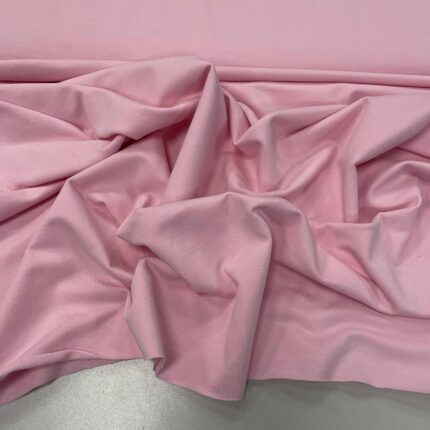 Kilpinis trikotažas Baby pink, 250 g/m2