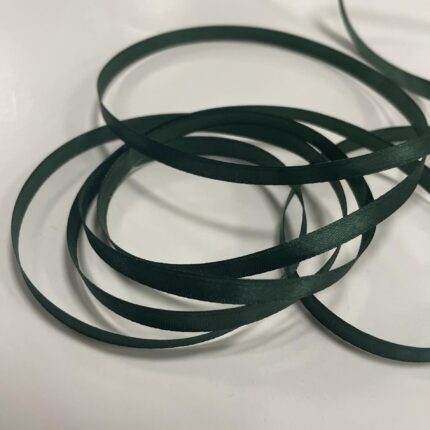 Atlasinė juostelė 6mm, tamsi žalia