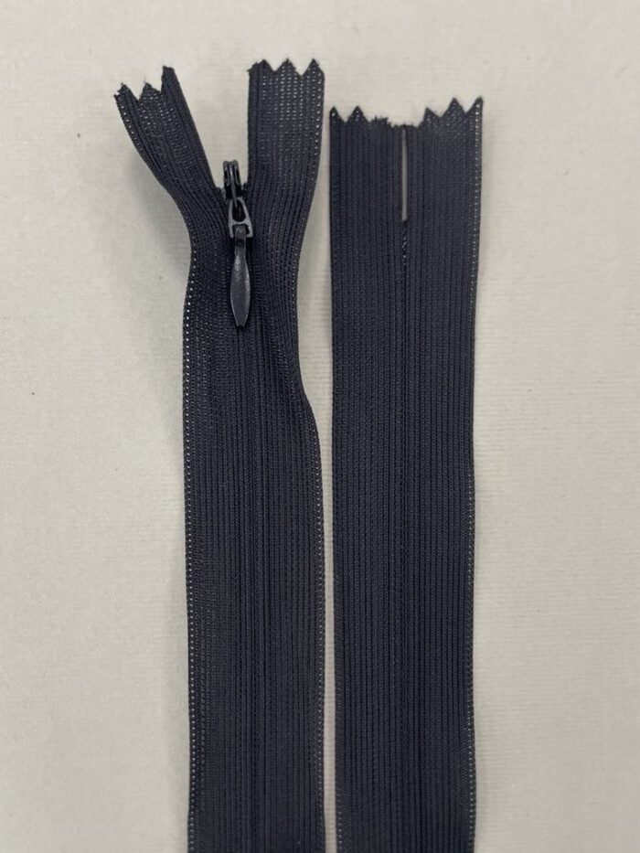 Paslėptas užtrauktukas "Juodas", 30 cm