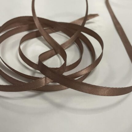 Atlasinė juostelė 6mm, kakavinė