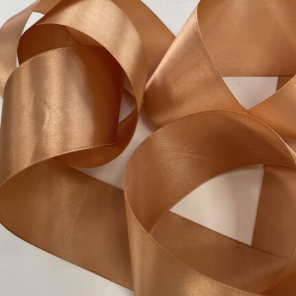 Atlasinė juostelė 50mm, šviesiai ruda