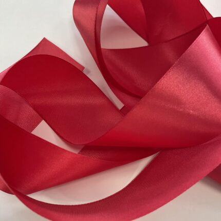 Atlasinė juostelė 50mm, avietinė