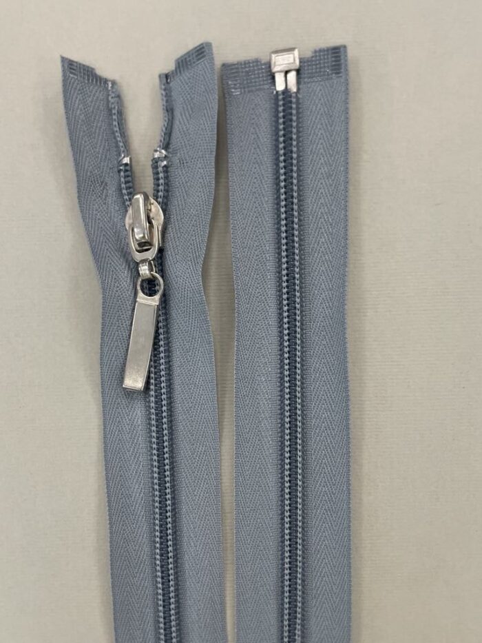 Spiralinis užtrauktukas "Šviesiai pilkas", 85 cm