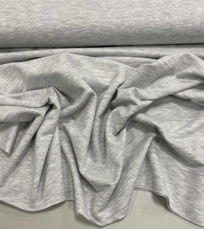 Kilpinis trikotažas Light grey melange, 250 g/m2 — trikotažas | Trys Pelėdos
