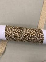 Grosgrain juostelė, 22 mm pločio, leopardas
