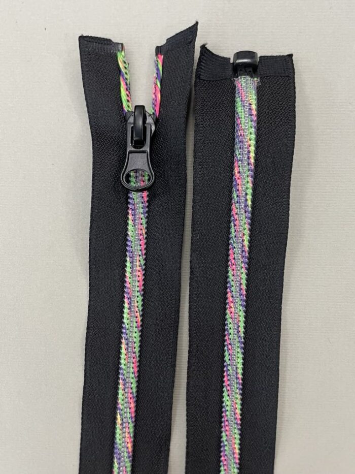 Spiralinis išsegamas užtrauktukas "Juodas", 65 cm