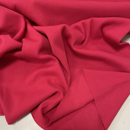 Plonesnis rib trikotažas Magenta