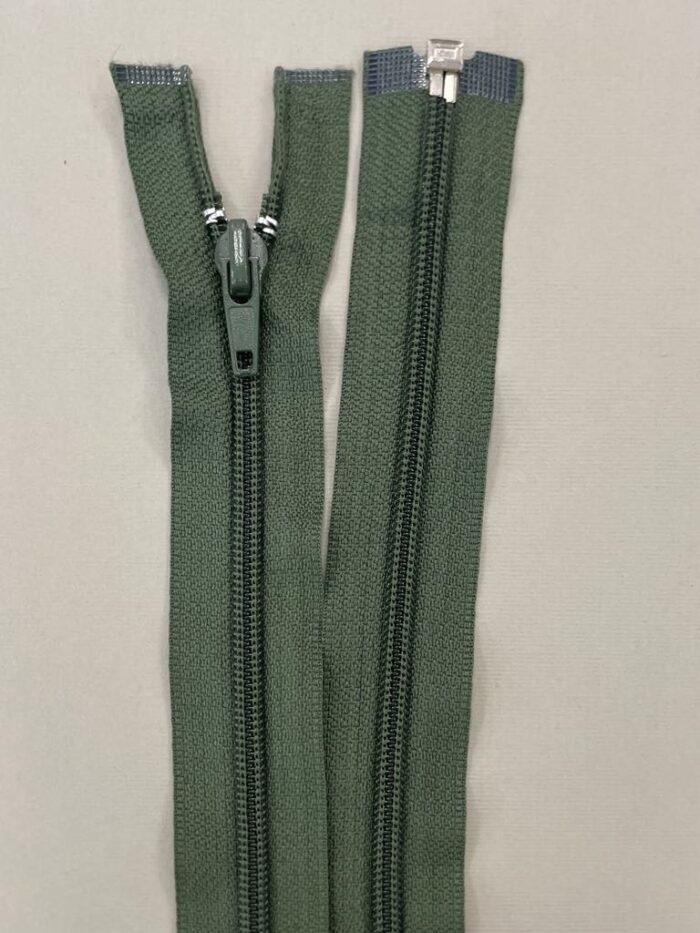 Spiralinis užtrauktukas "Tamsiai žalias", 85 cm