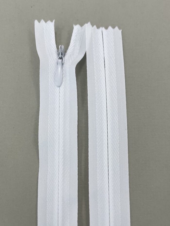 Paslėptas užtrauktukas "Baltas", 30 cm