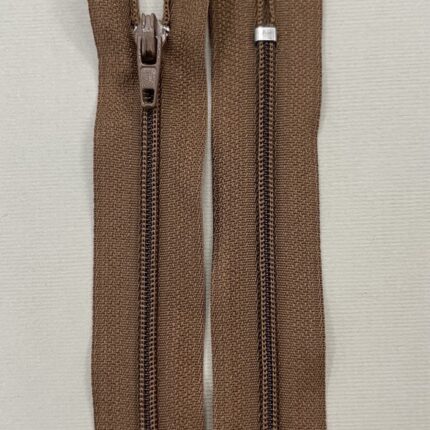 Spiralinis užtrauktukas "Rudas", 18 cm