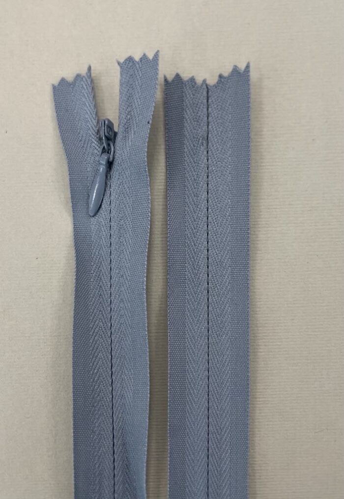 Paslėptas užtrauktukas "Pilkas", 25 cm