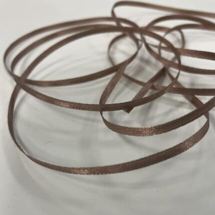 Atlasinė juostelė 3mm, kakavinė