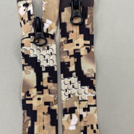 Paslėptas dvipusis užtrauktukas "Įvairiaspalvis", 75 cm