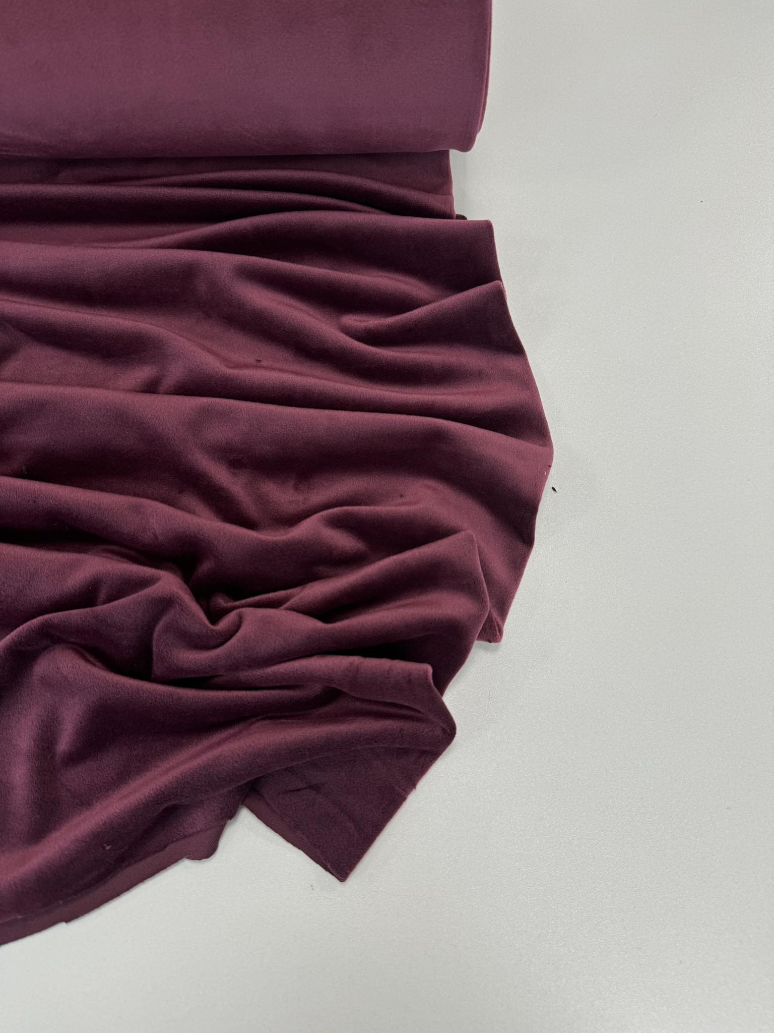 Soft veliūras Bordo tamsus — veliūras | Trys Pelėdos