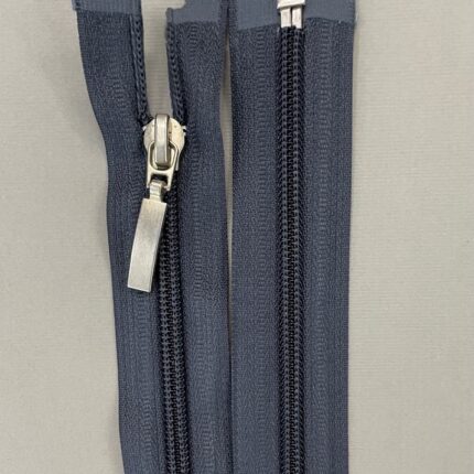 Spiralinis išsegamas užtrauktukas "Tamsiai pilkas", 65 cm