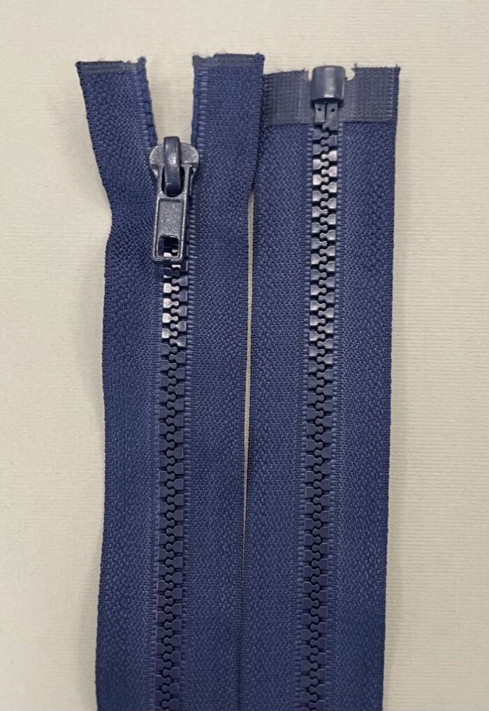 Išsegamas užtrauktukas "Tamsiai mėlynas", 90 cm