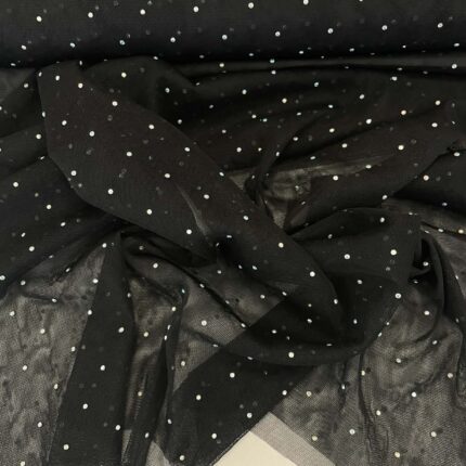 Tiulis su blizgančiomis akutėmis, juodas