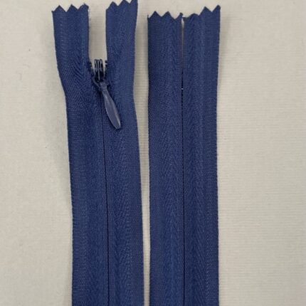Paslėptas užtrauktukas "Tamsiai mėlyna", 25 cm