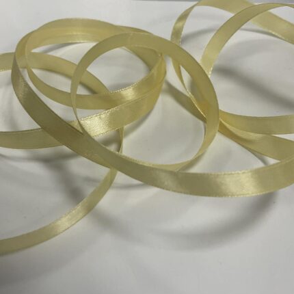 Atlasinė juostelė 10mm, gelsva