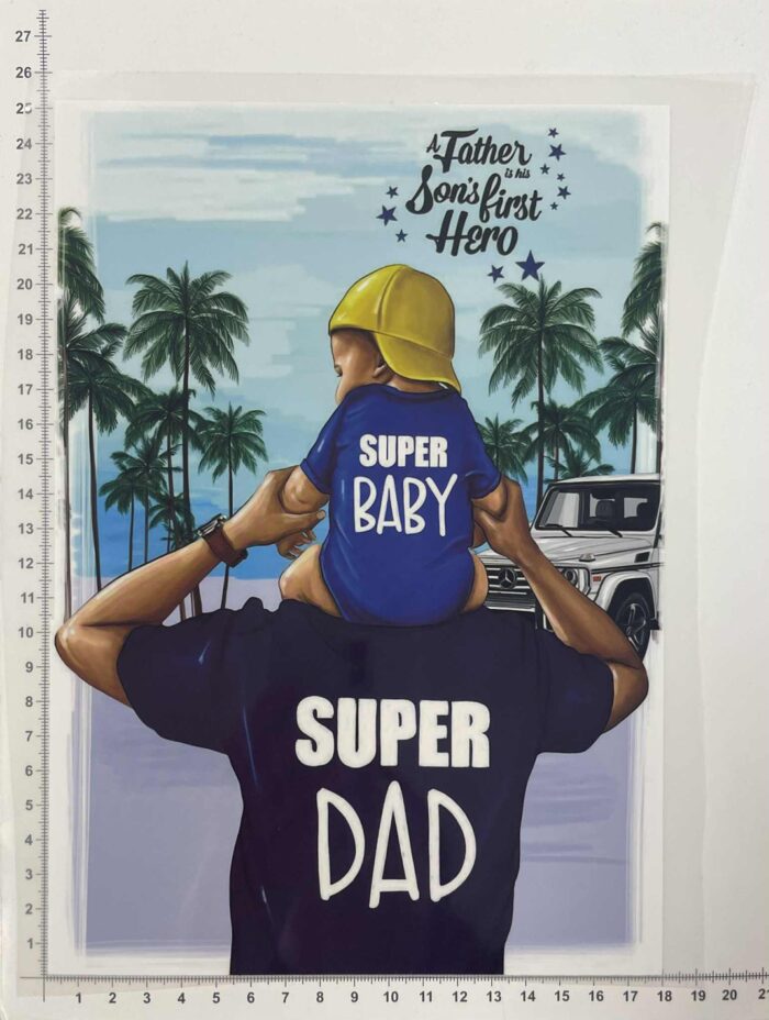 Termoaplikacija Super dad, didelė
