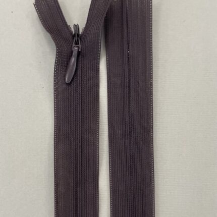 Paslėptas užtrauktukas "Rudas", 30 cm