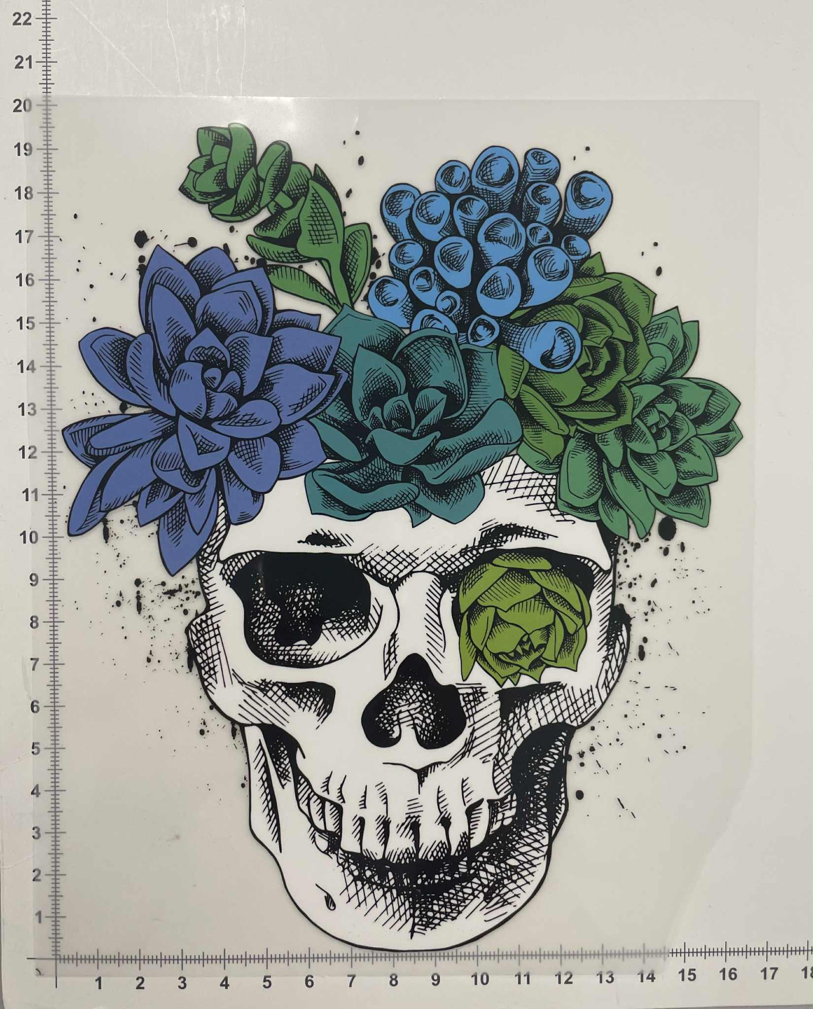 Termoaplikacija Kaukolė, didelė Termoaplikacija Kaukolė, didelė