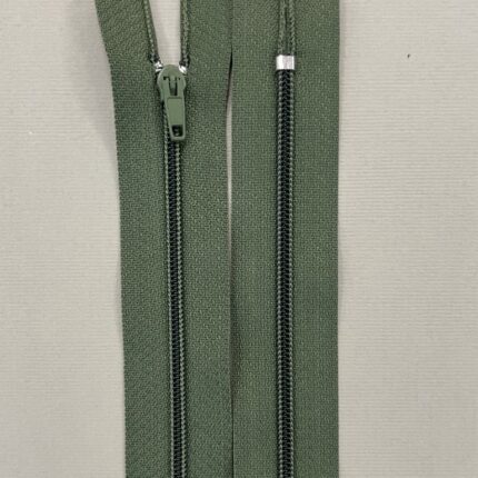 Spiralinis fiksuojamas užtrauktukas "Žalias", 18 cm