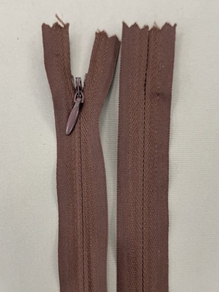 Paslėptas užtrauktukas "Šviesiai Rudas", 30 cm