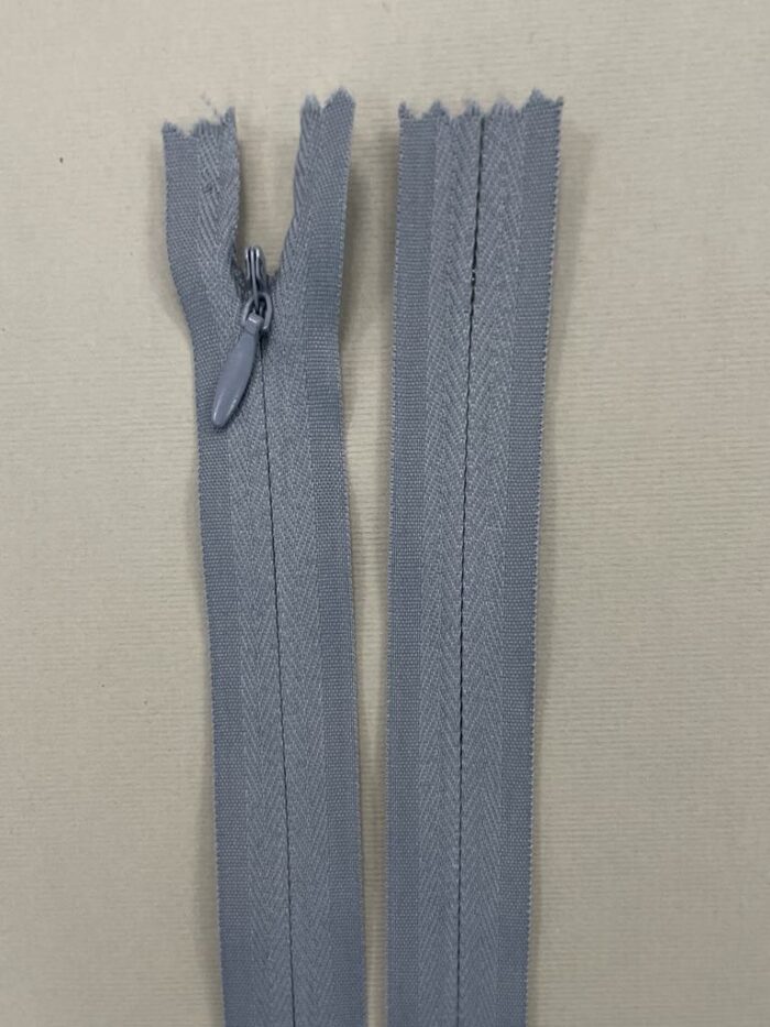 Paslėptas užtrauktukas "Pilkas", 45 cm