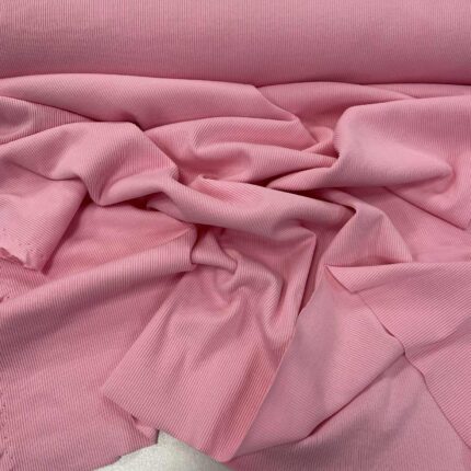 Plonesnis rib trikotažas Baby pink