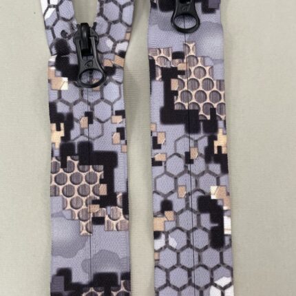 Paslėptas dvipusis užtrauktukas "Įvairiaspalvis", 75 cm