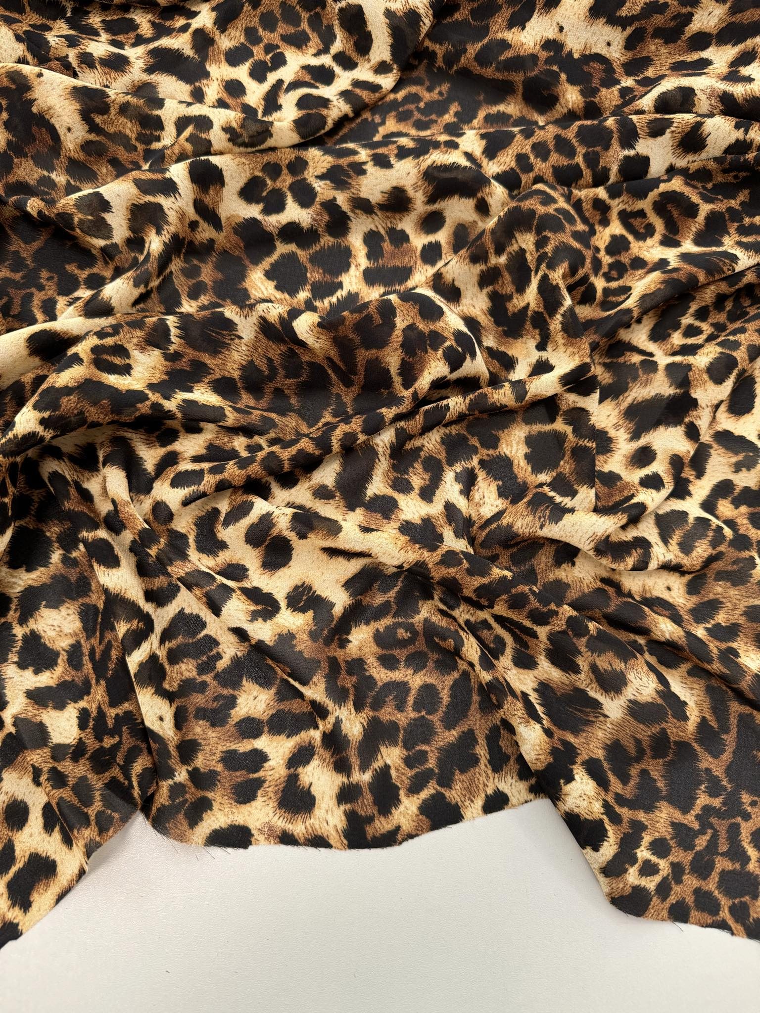 Šifonas Stambus leopardo raštas — šifonas | Trys Pelėdos