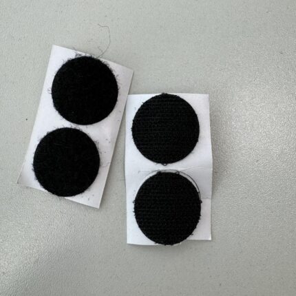 Velcro juostos skridinėliai, prilimpantys, 2 vnt. juodi — Priedai Siuvimui | Trys Pelėdos