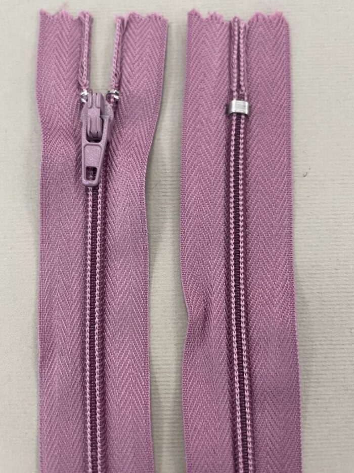 Spiralinis užtrauktukas Pelenų rožė, 10 cm