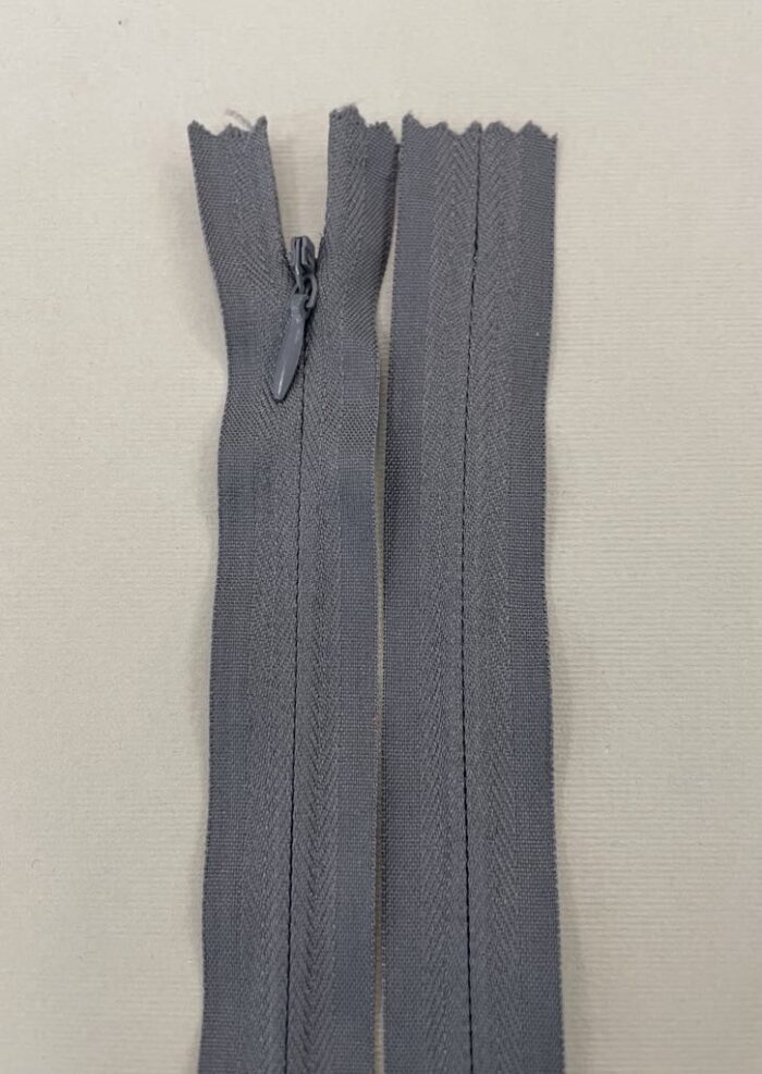 Paslėptas užtrauktukas "Pilka", 55 cm