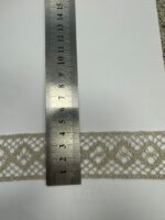 Lininis nėrinys, 32 mm — Medvilniniai nėriniai | Trys Pelėdos