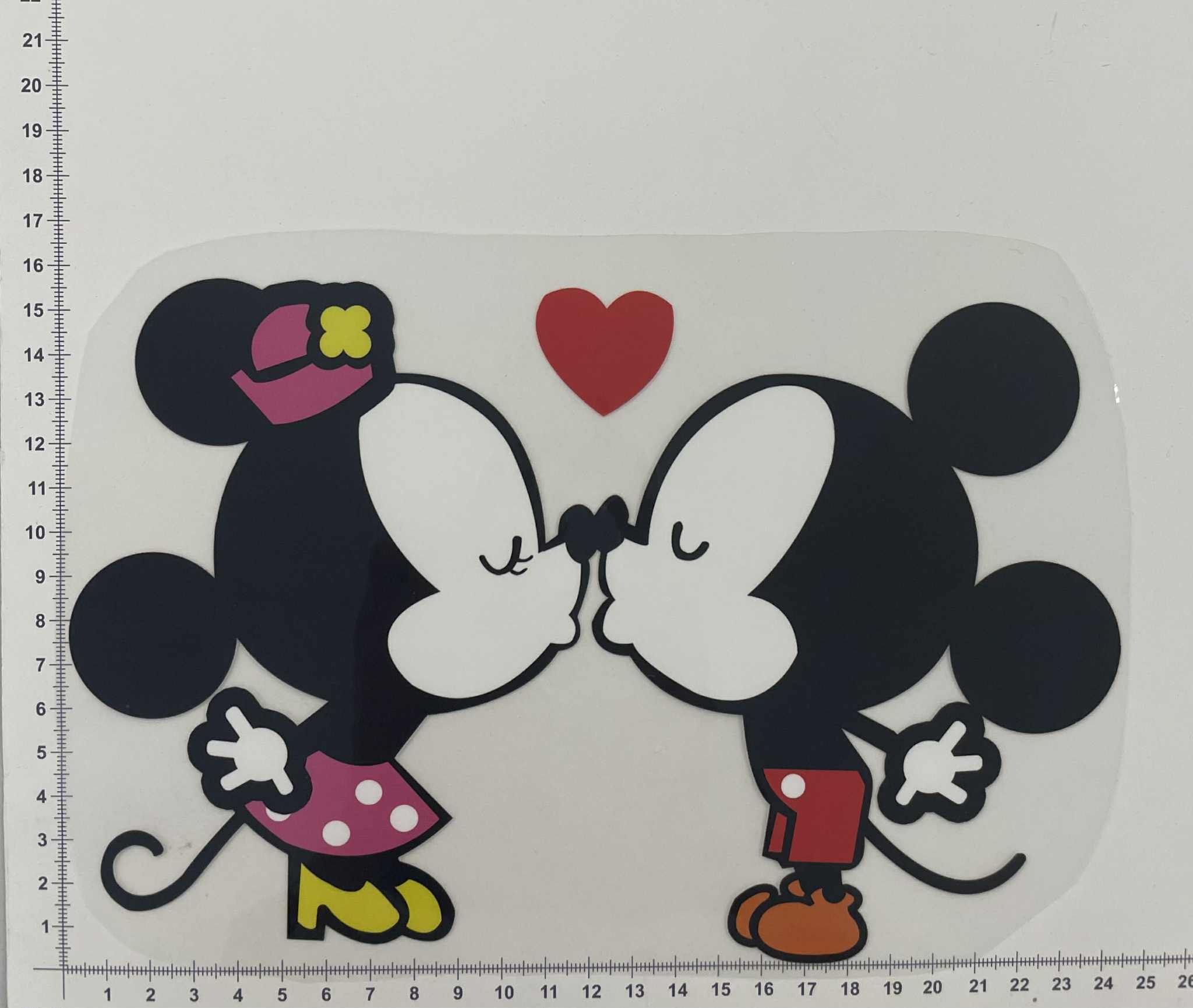 Termoaplikacija Peliukai bučiuojasi, didelė Termoaplikacija Peliukai bučiuojasi, didelė