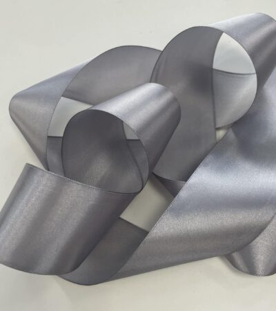 Atlasinė juostelė 50mm, pilka