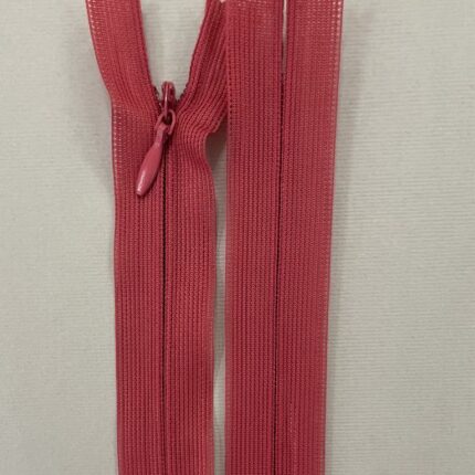 Paslėptas užtrauktukas "Šviesiai bordo", 40 cm